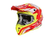 Kaski motocyklowe - PREMIER CASCO EXIGE QX 2,Żółty/CZERWONY/BIAŁY,L - miniaturka - grafika 1