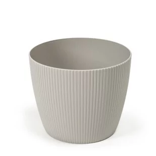 Osłonka-doniczka MAGNOLIA jumper fi 19 taupe Lamela - Donice - miniaturka - grafika 1