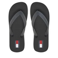 Klapki i japonki damskie - Japonki Tommy Jeans Tjw Logo Flip Flop EN0EN02447 Czarny - miniaturka - grafika 1