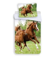 Pościel dla dzieci - Jerry Fabrics Dziecięca pościel bawełniana Horse 04, 140 x 200 cm, 70 x 90 cm - miniaturka - grafika 1