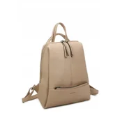 Plecaki - Stylowy Miejski Plecak Damski LUIGISANTO Beżowy Skóra Ekologiczna - miniaturka - grafika 1