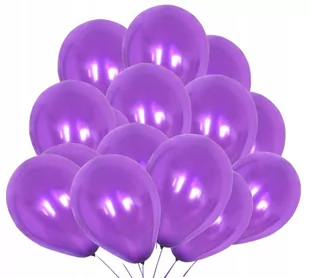 Balony metaliczne, fioletowy, purple flovers 50 szt. - Balony i akcesoria - miniaturka - grafika 1