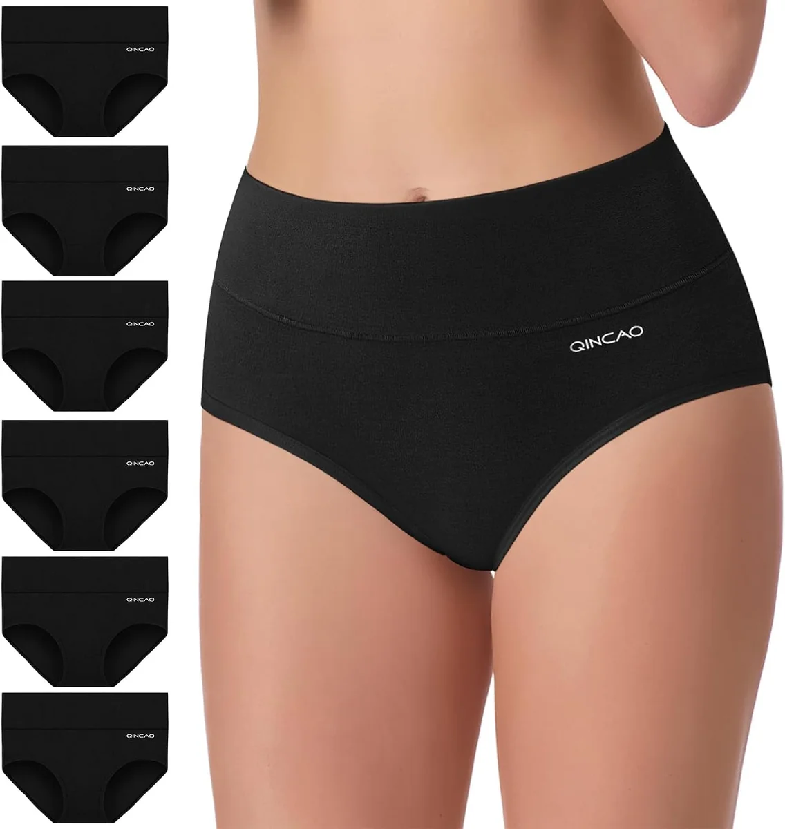 Majtki damskie bawełniane 6-pak z wysokim stanem rozmiar 3XL