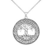 Wisiorki - Srebrny wisiorek drzewo życia - miniaturka - grafika 1