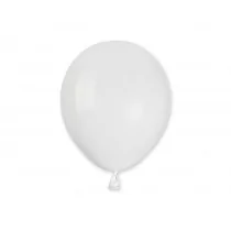 Gemar Balloons Balony 5" Pastel GEMAR White 100 szt A50/01 - Balony i akcesoria - miniaturka - grafika 1