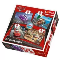 Trefl 4w1 MIX Auta 2 34107 - Puzzle - miniaturka - grafika 1