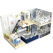 Dekoratorstwo - Miniaturowy Domek - Kraina Zorzy Polarnej - miniaturka - grafika 1