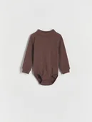 Body dla niemowląt - Reserved - Strukturalne body - brązowy - miniaturka - grafika 1