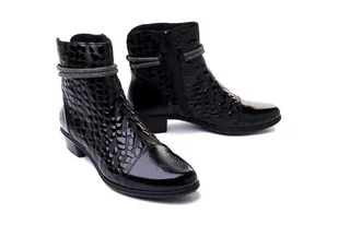 RIEKER Y0767-00 black, botki damskie - Rieker - Botki damskie - miniaturka - grafika 1
