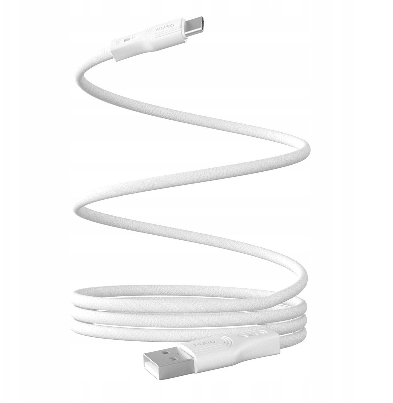 Kabel Puro Magnetic 10W magnetyczny USB-A - USB-C 1m - biały