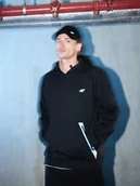 Bluzy męskie - 4F Bluza dresowa regular z kapturem męska - czarna XXL - miniaturka - grafika 1