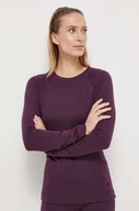 Bielizna sportowa damska - Smartwool longsleeve funkcyjny Classic Thermal Merino kolor fioletowy - miniaturka - grafika 1