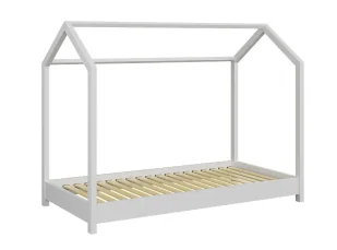 Białe łóżko dziecięce 80x160 A4-K01 - Łóżka dla dzieci i młodzieży Białe łóżko dziecięce 80x160 A4-K01 - Łóżka dla dzieci i młodzieży - miniaturka - grafika 1