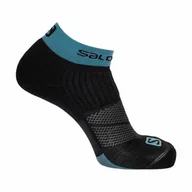 Skarpetki i podkolanówki sportowe - Skarpety Salomon X Ultra Ankle Black / Slate - miniaturka - grafika 1