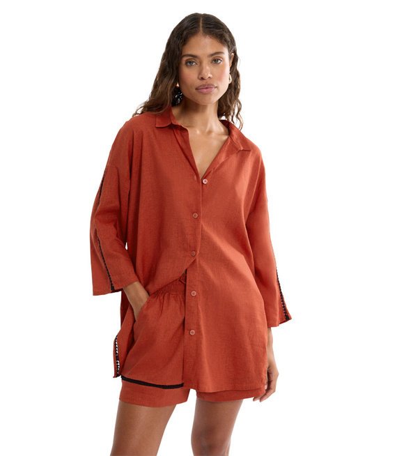 Koszula damska lniana Triumph Summer Wear Boyfriend Shirt 01-44