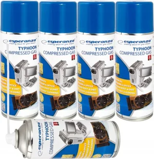 SPRĘŻONY GAZ DO ELEKTRONIKI ESPERANZA 4x400ML - Środki i akcesoria czyszczące do komputerów - miniaturka - grafika 1