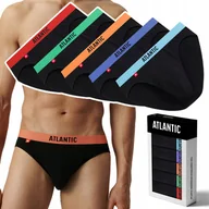 Majtki męskie - Slipy męskie 5 PAR sportowe BAWEŁNIANE majtki ATLANTIC 5SMP-004 - XL - miniaturka - grafika 1