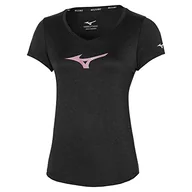 Koszulki i topy damskie - Mizuno Damska koszulka Impusle Core RB, czarna, XL - miniaturka - grafika 1