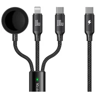 Kable USB - Kabel USB Typ-C - USB Typ-C/Lightning/Bezprzewodowe MCDODO CA-4940 1.2 m Czarny - miniaturka - grafika 1