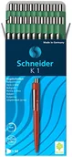 Długopisy - Schneider K1-3154 wysuwany długopis nieusuwalny zestaw 20 średnich stalówek zielony - miniaturka - grafika 1