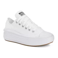 Trampki damskie - Trampki damskie Converse Chuck Taylor All Star Move Canvas Platform Ox white/white/white 39.5 EU - miniaturka - grafika 1