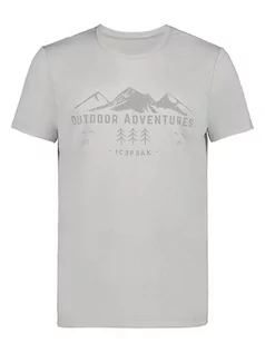 Koszulki sportowe męskie - Icepeak Koszulka funkcyjna "Bearden" w kolorze szarym - grafika 1