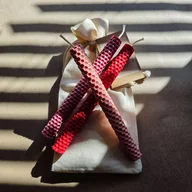 Świece - Zestaw Miłość 3 duże świece 100% wosk pszczeli / More Energy - miniaturka - grafika 1