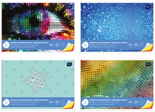 Inter-druk Zeszyt papierów kolorowych B5 holograf. - Szkolne artykuły papiernicze - miniaturka - grafika 1