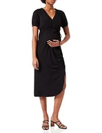 Sukienki ciążowe - Supermom Damska sukienka Nursing Short Sleeve Black, Black - P090, 36 PL - miniaturka - grafika 1