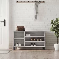 Wieszaki i stojaki - vidaXL Szafka na buty, szary dąb sonoma, 102x36x60 cm - miniaturka - grafika 1