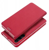 Etui i futerały do telefonów - Kabura LUNA Book Carbon do SAMSUNG S24 FE czerwony - miniaturka - grafika 1