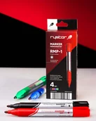 Markery permanentne - Rystor, Markery permanentne RMP-1 mix Eko etui, 4 szt. - miniaturka - grafika 1