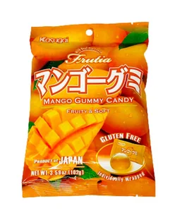 FRUTIA MANGO GUMMY CANDY - JAPOŃSKIE ŻELKI MANGO, KASUGAI 102g - Żelki - miniaturka - grafika 1