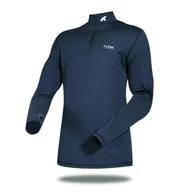 Bluzy narciarskie - Koszulka z długim rękawem męska wykonana w 100% z wełny merynosów – Finn 210 Zip - miniaturka - grafika 1