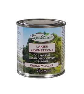 Lakier zewnętrzny do tarasów, płotów, pergoli SPEKTRUM "Droga mleczna" 250 ml - Oczka wodne - miniaturka - grafika 1