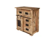 Komody - Komoda Railway #111 Drewniana Mango Loft Woskowane 70X45X85 Cm B 5627 - miniaturka - grafika 1