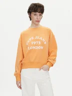 Bluzy damskie - Pepe Jeans Bluza Venus PL581487 Pomarańczowy Loose Fit - miniaturka - grafika 1