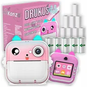 Aparaty natychmiastowe - Mini Drukarka Drukuś Aparat Fotograficzny Natychmiastowy Termiczna 13 Rolek - miniaturka - grafika 1