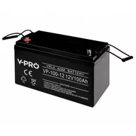 Baterie do zasilaczy awaryjnych UPS - VOLT Polska Akumulator V-PRO AGM 12V 100Ah - miniaturka - grafika 1