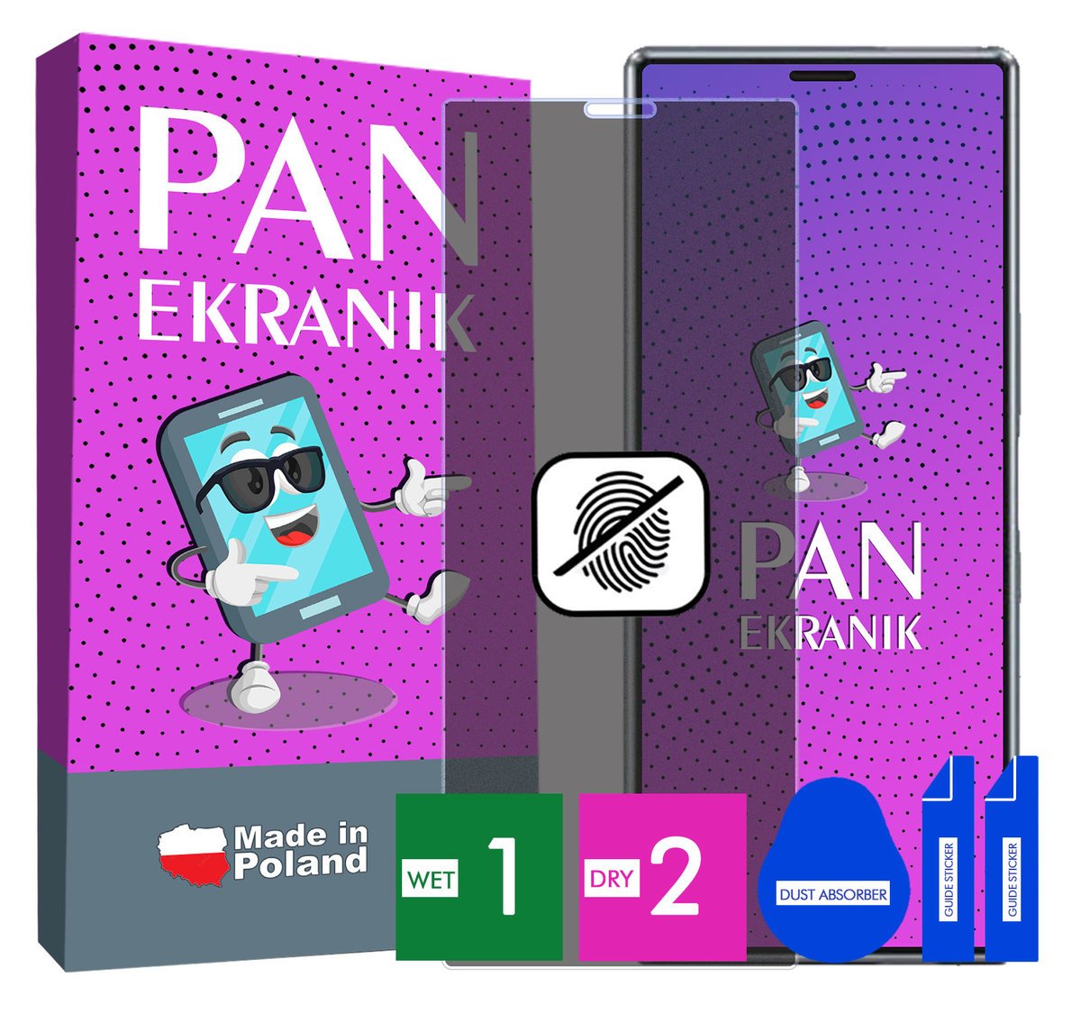 FOLIA 5D PRYWATYZUJĄCA MATOWA DO SONY XPERIA 1 CAŁY EKRAN ORYGINALNA