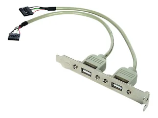 Gembird GNIAZDO USB 2XA NA śLEDZIU KKGGKUBI0310 [135411] - Kable USB - miniaturka - grafika 10