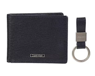Calvin Klein Męski skórzany portfel blokujący RFID, granatowy, jeden rozmiar - Portfele - miniaturka - grafika 1