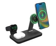 Stacje dokujące do telefonów - Mophie Snap+ 3w1 Wireless Charging Stand MagSafe 15W - miniaturka - grafika 1