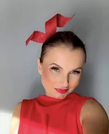 Ozdoby do włosów - Fascynator czerwony / inne kolory - miniaturka - grafika 1