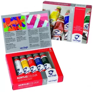 Van Gogh Zestaw farb akrylowych 5x40ml - Farby i media malarskie - miniaturka - grafika 1