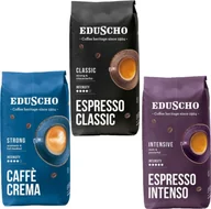Kawa - EDUSCHO ZESTAW KAW ZIARNISTYCH EDUSCHO CAFFE CREMA STRONG 1KG+ EDUSCHO ESPRESSO CLASSIC 1KG+ EDUSCHO ESPRESSO INTENSO 1KG - miniaturka - grafika 1