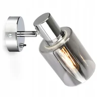 Lampy ścienne - Lampa Ścienna Kinkiet Reflektor Szklana Glass Tube Chrom 540-KW1 Led E27 - miniaturka - grafika 1