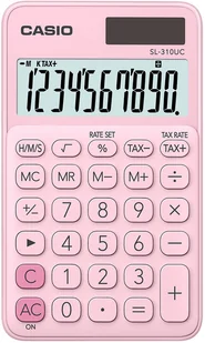 CASIO KALKULATOR KIESZONKOWY SL-310UC PK RÓŻOWY, 10 CYFROWY WYŚWIETLACZ - Kalkulatory - miniaturka - grafika 1
