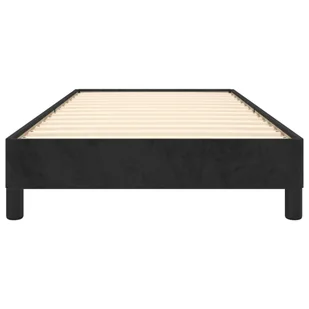 Lumarko Rama łóżka, czarna, 90x200 cm, tapicerowana aksamitem - Łóżka - miniaturka - grafika 6