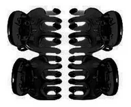 Ozdoby do włosów - Donegal Klamra Do Włosów Czarna Mini 4 Sztuki 9930 - miniaturka - grafika 1